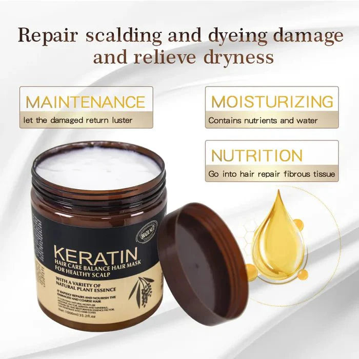 Pack Of 02 | Sealed Packed | Karseell Hair Mask And keratin Hair Care Balance Mask And Treatment For Healthy Scalp
