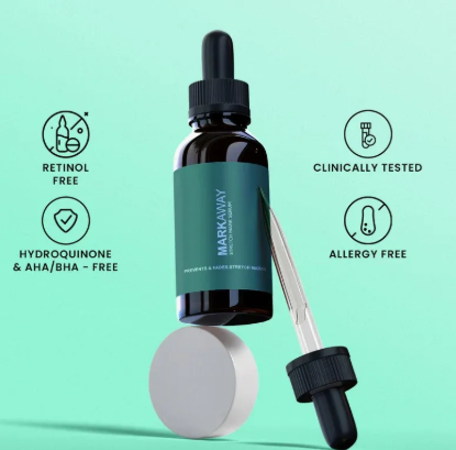Markaway Stretch Mark Serum – Herbal Formula for Hydration, Skin Toning & Dark Spot Correction