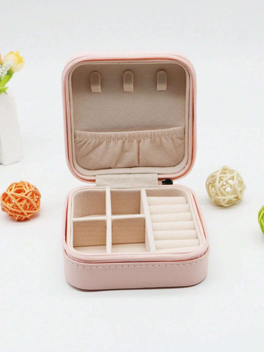 Jewelry Storage Box leather Jewelry Stand Earrings Ring Box Cosmetics Beauty Container Organizer
