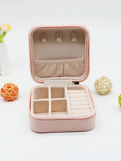 Jewelry Storage Box leather Jewelry Stand Earrings Ring Box Cosmetics Beauty Container Organizer